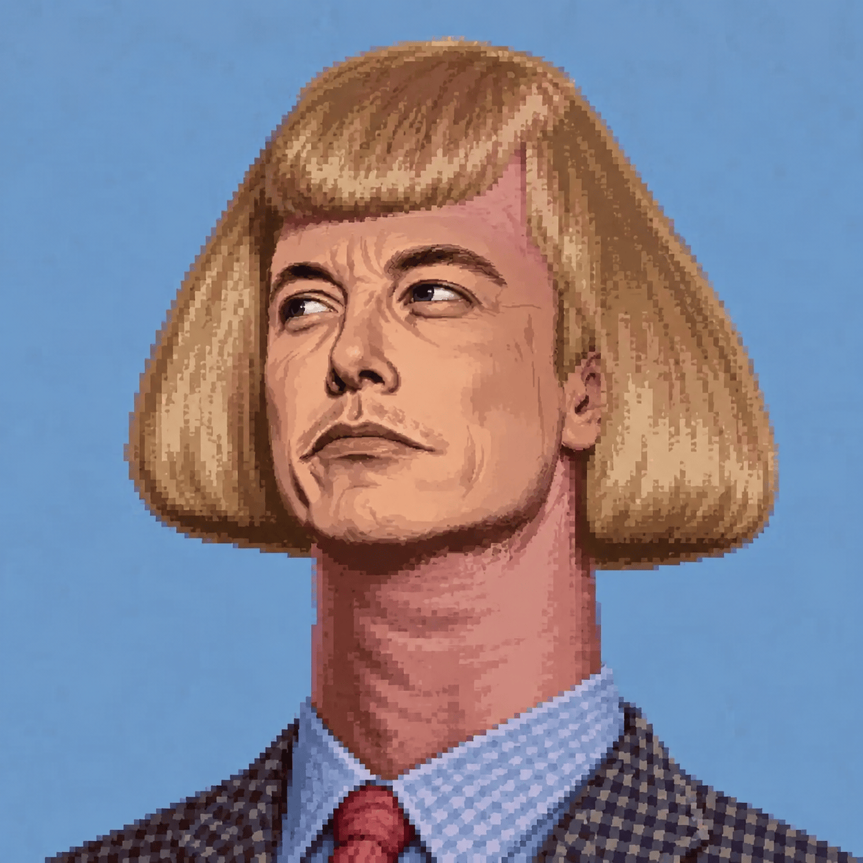 Pixel-art portrait of JeanElon